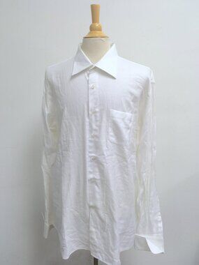 ASTER white dress shirt Italy cotton 19.5 french cuff